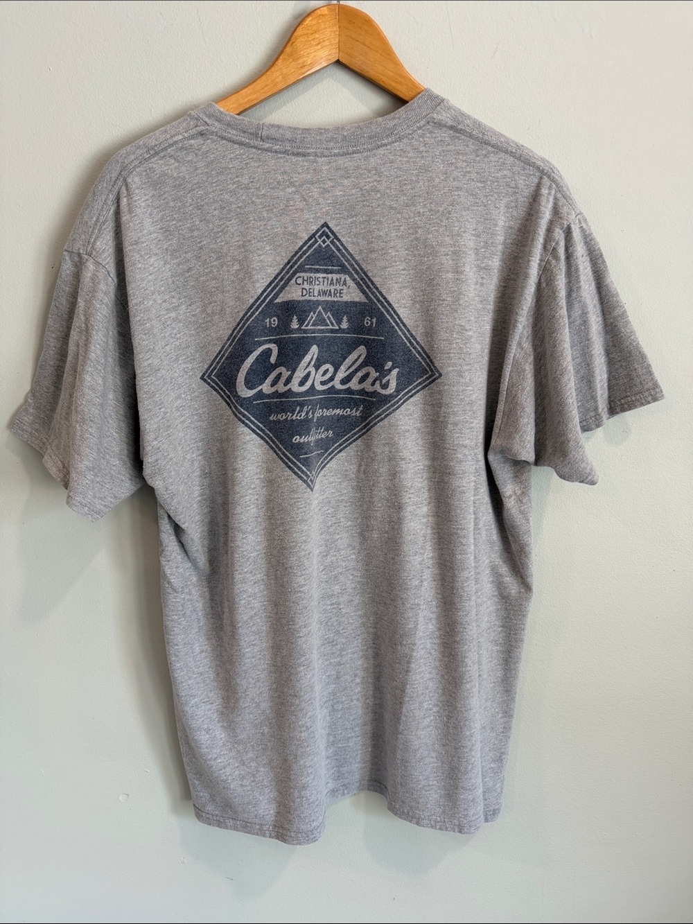 Cabela's Light Gray Short Sleeve Logo Tee - Picture 2 of 5